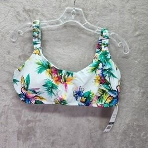 Sundazed Bikini Top Womens Size XL Bella Floral Swim Padded Adjustable‎ Straps